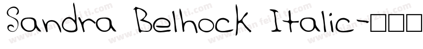 Sandra Belhock Italic字体转换